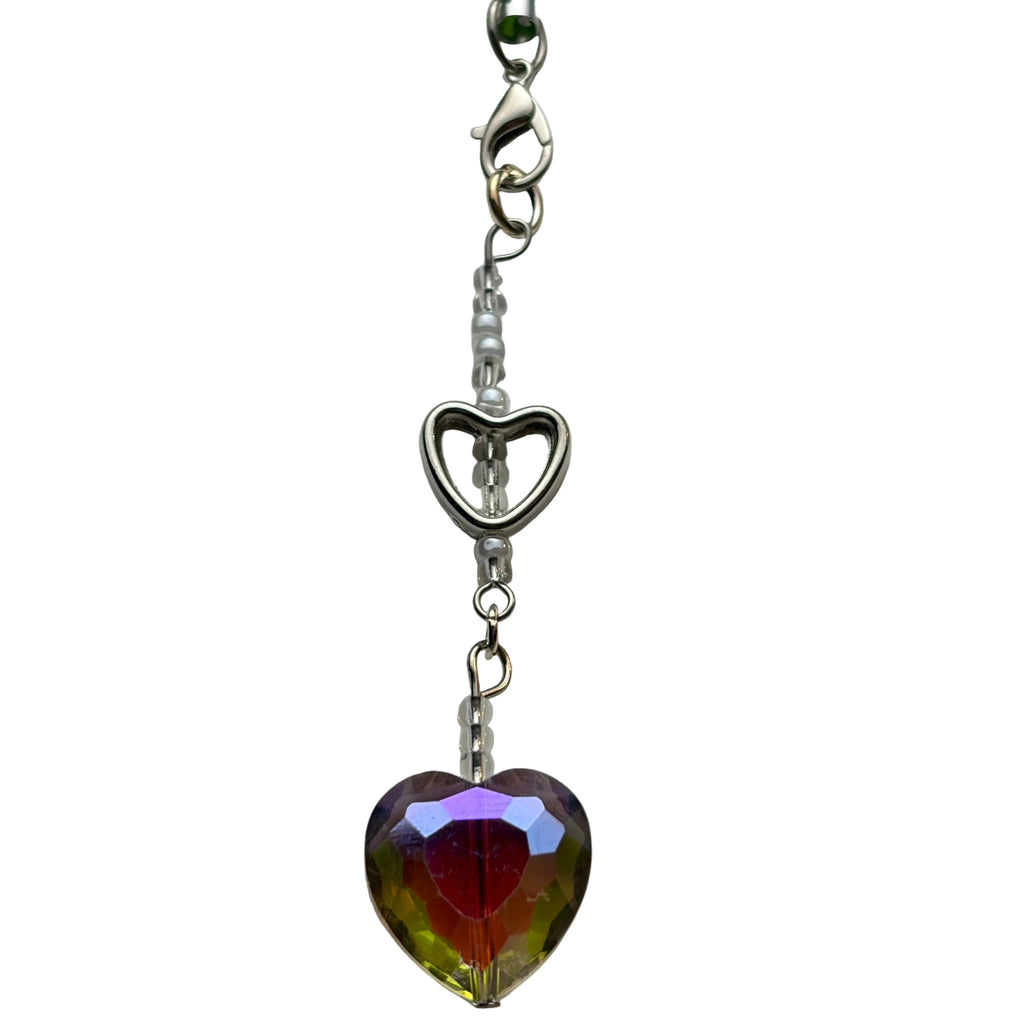 Rainbow Heart Phone Charm