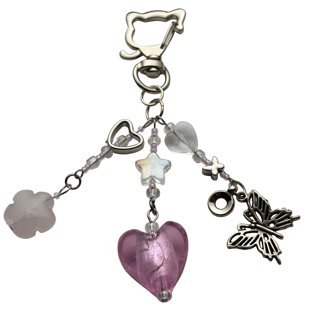 Kitty Heart Keychain