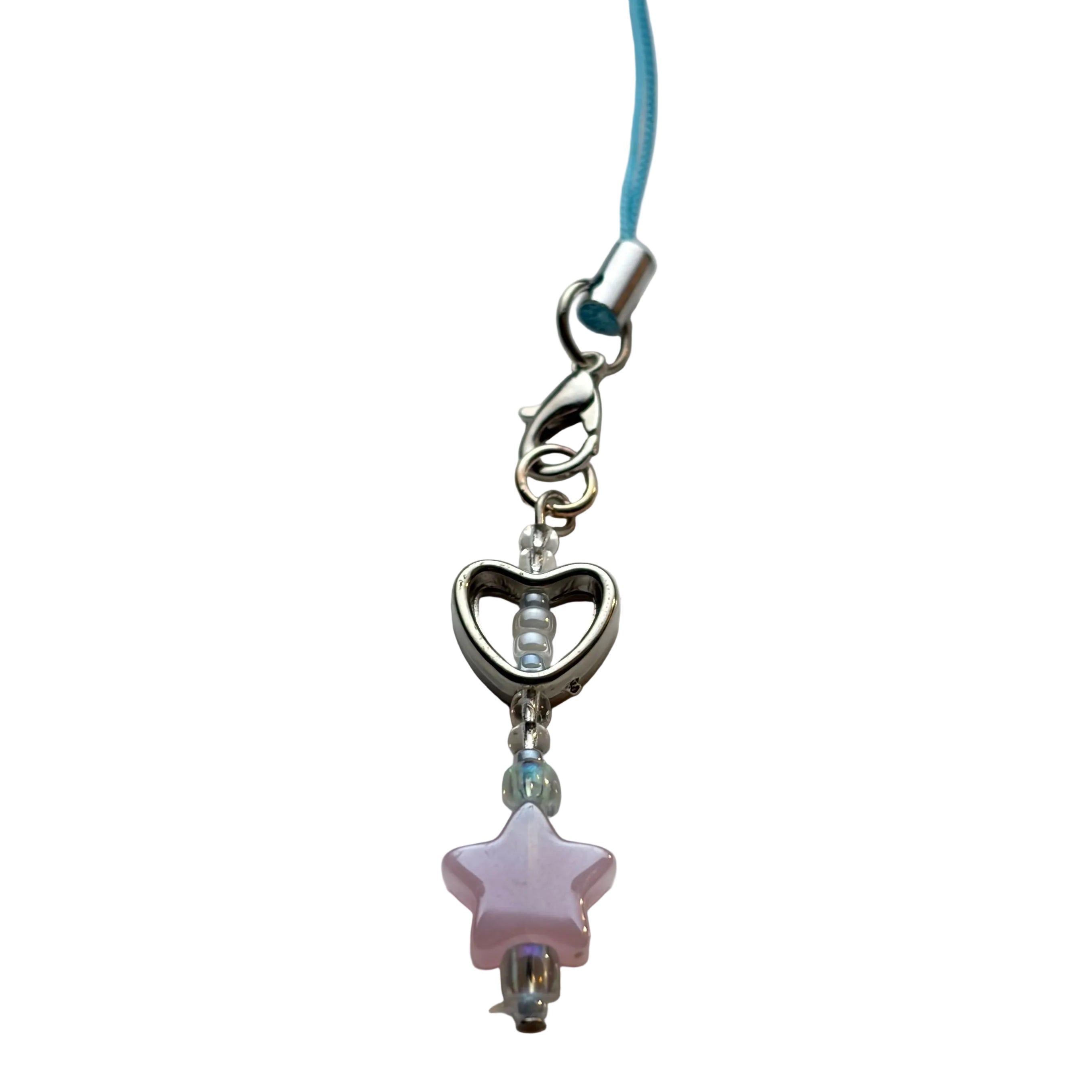 Heart + Star Phone Charm