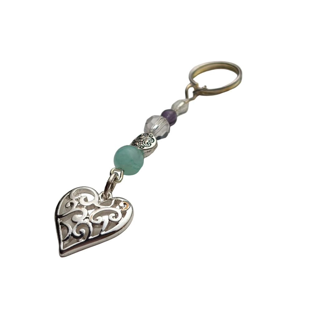 Silver Heart Keychain