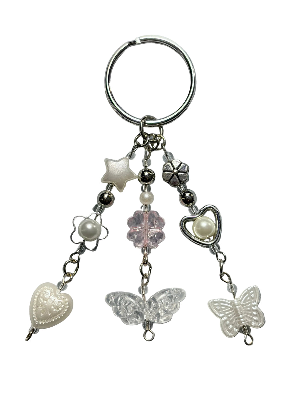 Pink & Pearl Keychain