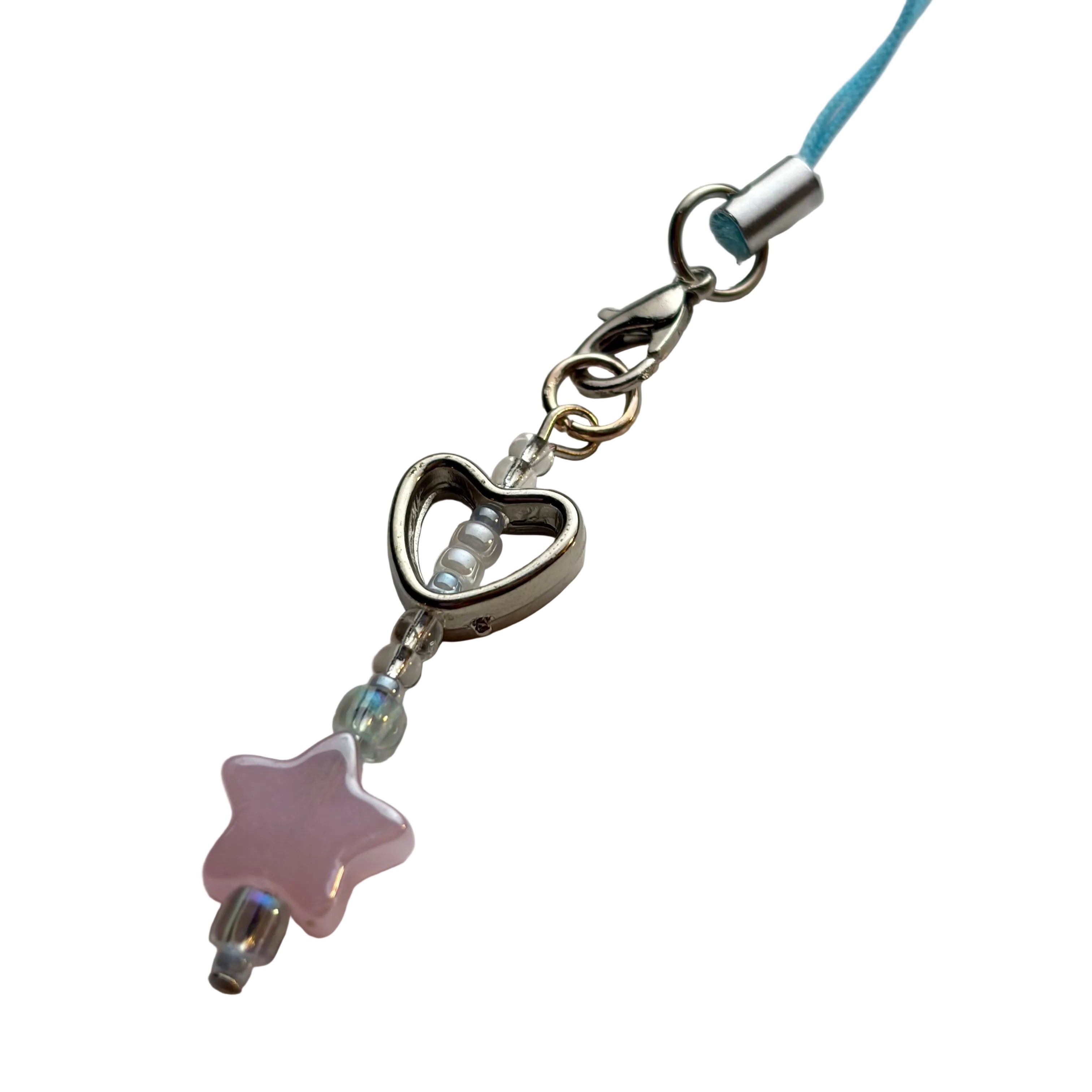 Heart + Star Phone Charm
