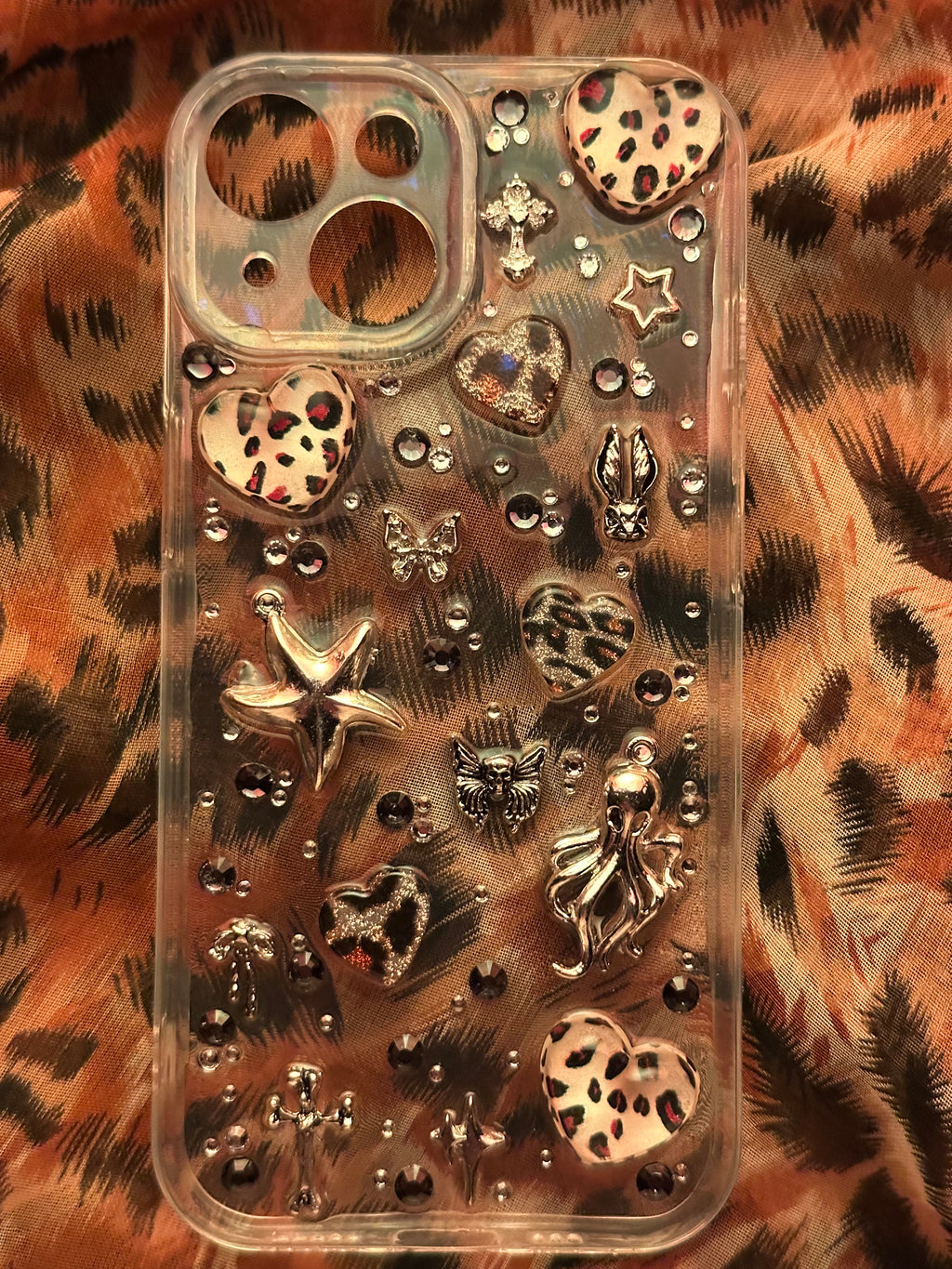 Silver Leopard Case