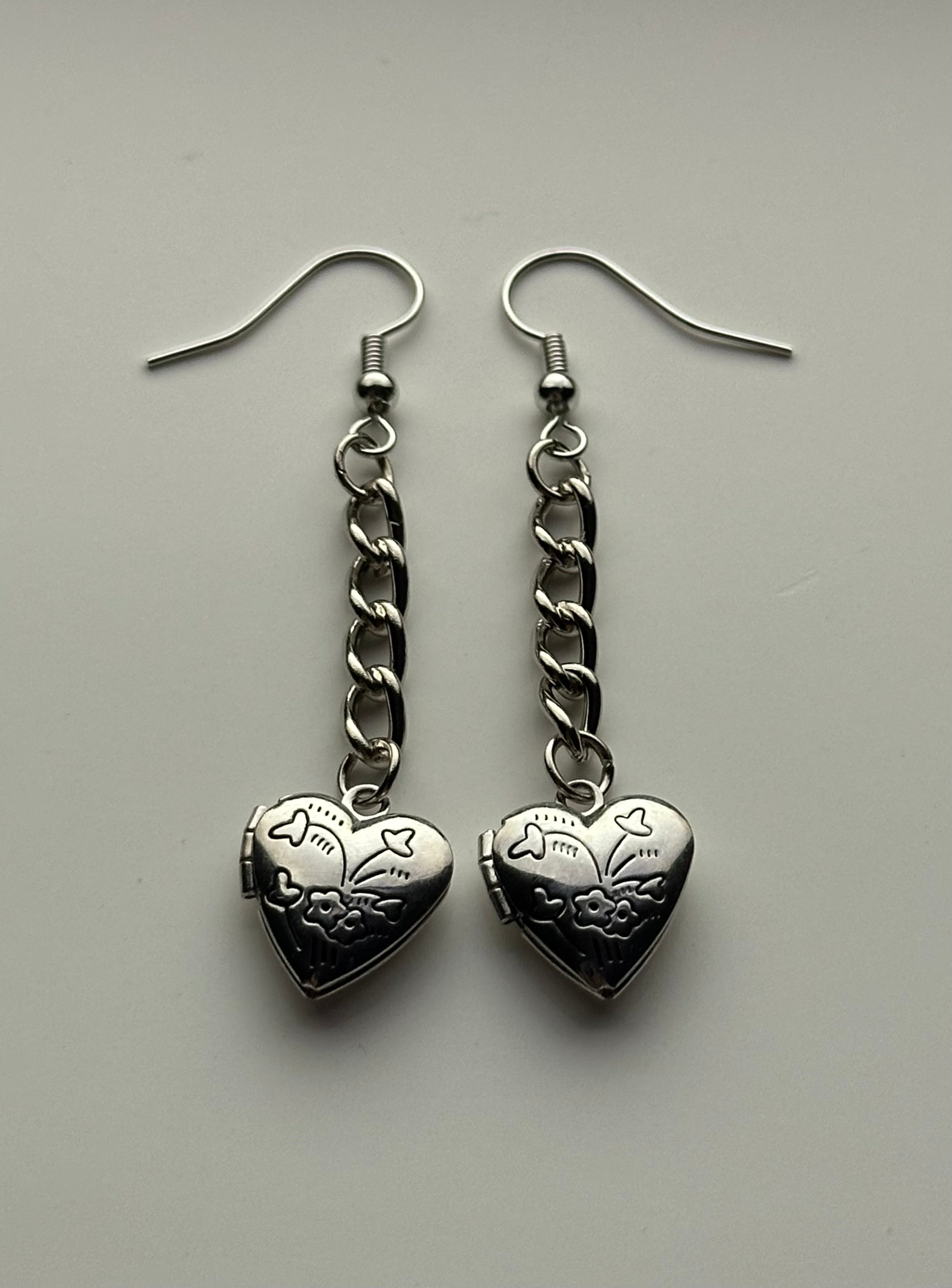 Heart Locket Earrings